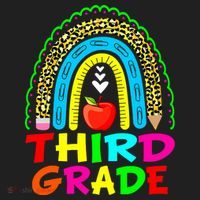 Cute Leopard Rainbow Funny Third Grade Teacher Tumbler thumb 3