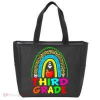 Cute Leopard Rainbow Funny Third Grade Teacher Tote Bag thumb 0
