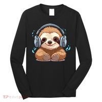 Cute Little Sloth Lover Lazy Sloth Lovers For Long Sleeve Shirt thumb 0