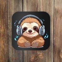 Cute Little Sloth Lover Lazy Sloth Lovers For Coaster thumb 0