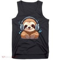 Cute Little Sloth Lover Lazy Sloth Lovers For Tank Top thumb 0