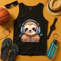 Cute Little Sloth Lover Lazy Sloth Lovers For Tank Top thumb 4