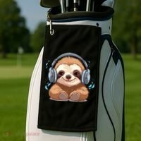 Cute Little Sloth Lover Lazy Sloth Lovers For Golf Towel thumb 2