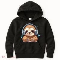 Cute Little Sloth Lover Lazy Sloth Lovers For Kids Hoodie thumb 0