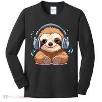 Cute Little Sloth Lover Lazy Sloth Lovers For Kids Long Sleeve Shirt thumb 0