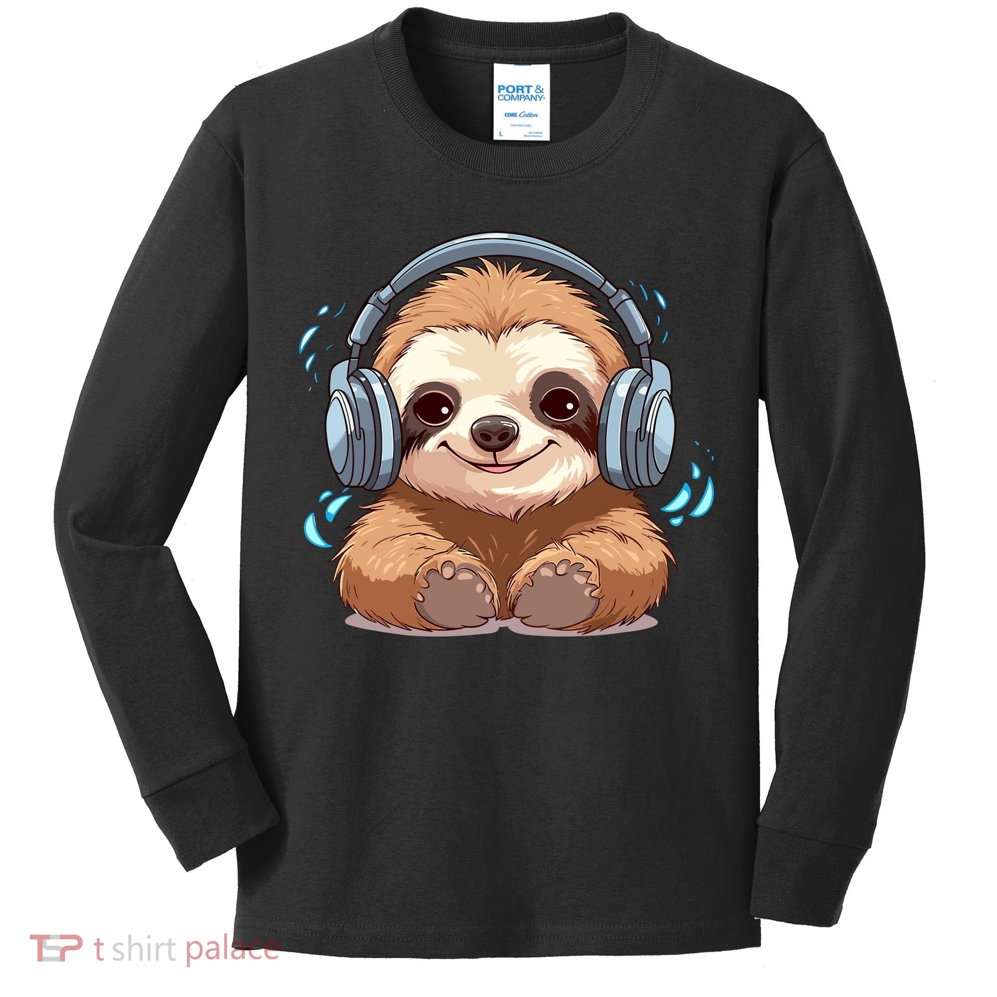 Cute Little Sloth Lover Lazy Sloth Lovers For Kids Long Sleeve Shirt