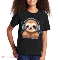 Cute Little Sloth Lover Lazy Sloth Lovers For Kids T-Shirt thumb 2
