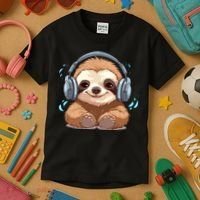 Cute Little Sloth Lover Lazy Sloth Lovers For Kids T-Shirt thumb 3