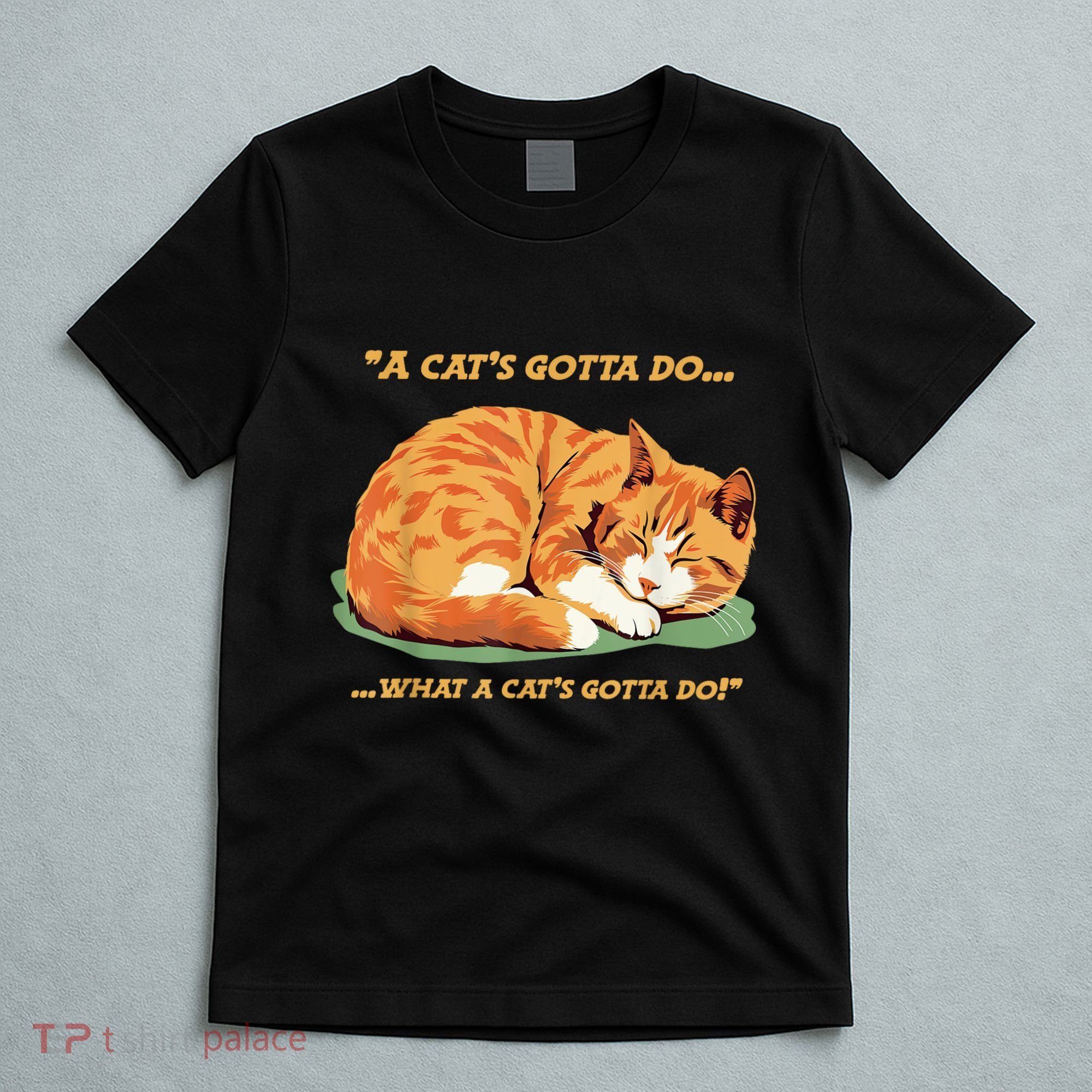 Cat Lover Sleeping Cat A Cats Gotta Do Funny Cat Saying T-Shirt