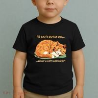 Cat Lover Sleeping Cat A Cats Gotta Do Funny Cat Saying Toddler T-Shirt thumb 2