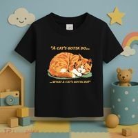 Cat Lover Sleeping Cat A Cats Gotta Do Funny Cat Saying Toddler T-Shirt thumb 3