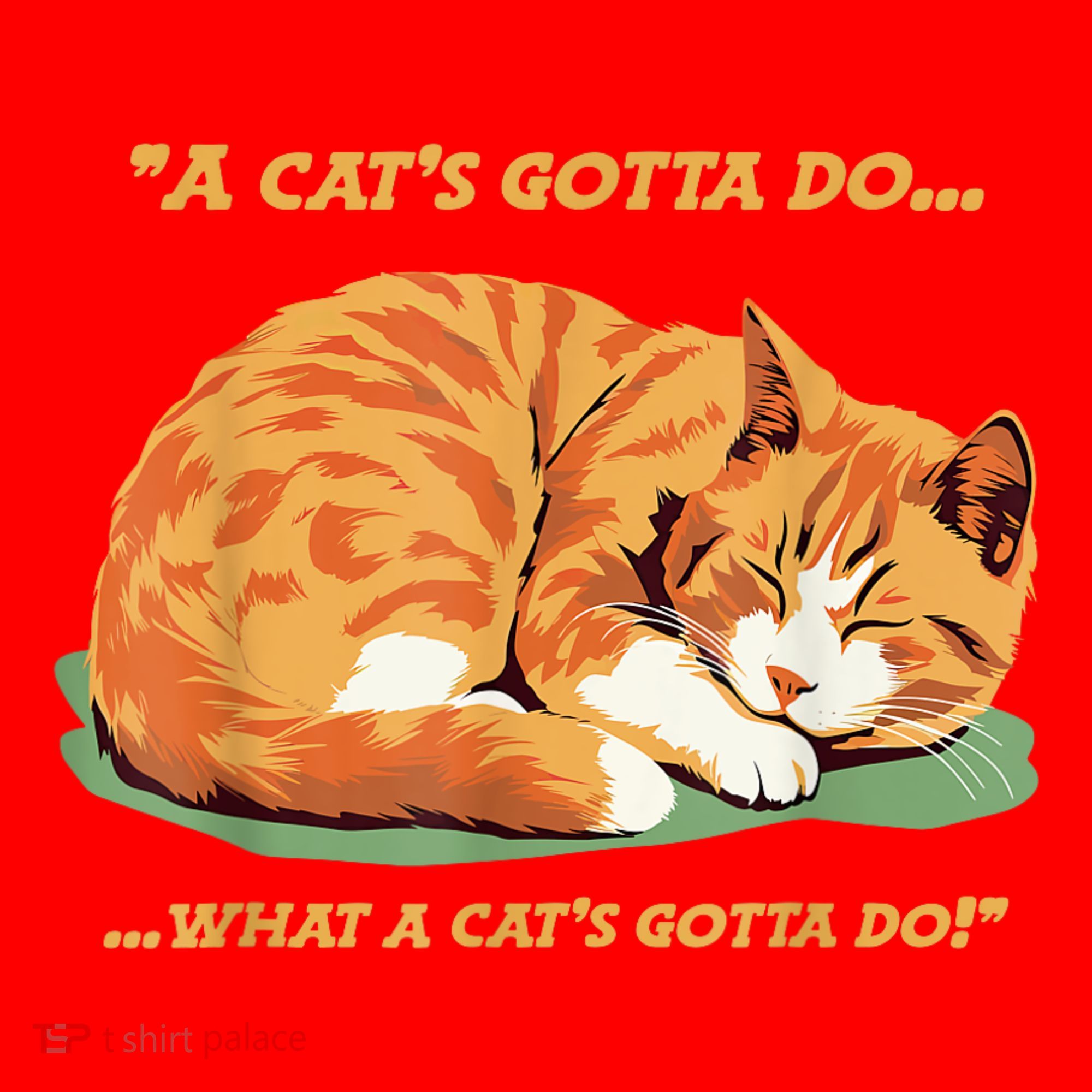 Cat Lover Sleeping Cat A Cats Gotta Do Funny Cat Saying Santa Hat