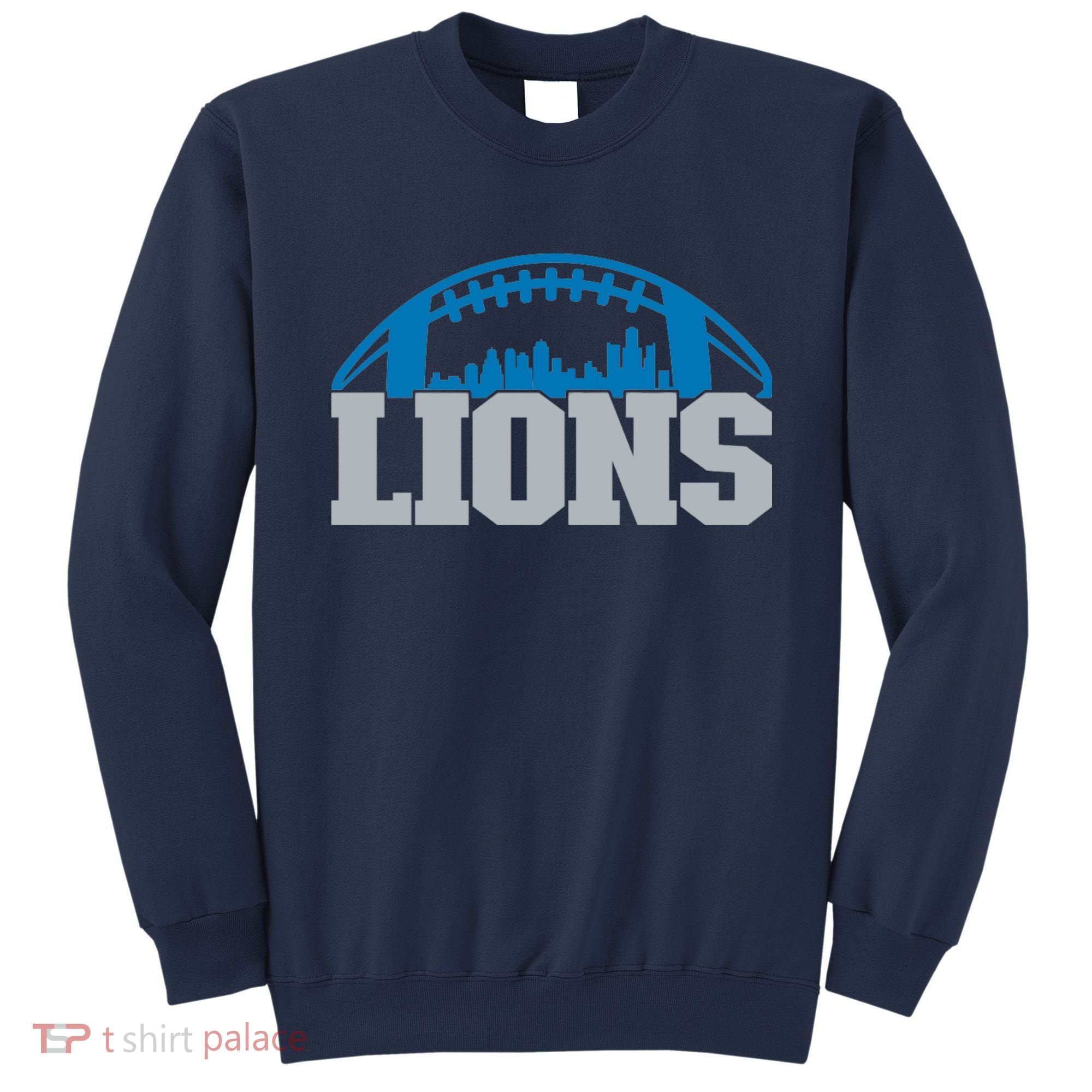 Cool Lions Sports Football With City Sweatshirt