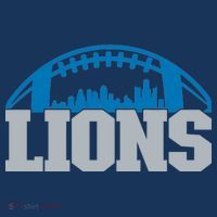 Cool Lions Sports Football With City T-Shirt thumb 7