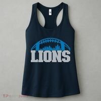 Cool Lions Sports Football With City Women's Tank Top thumb 3