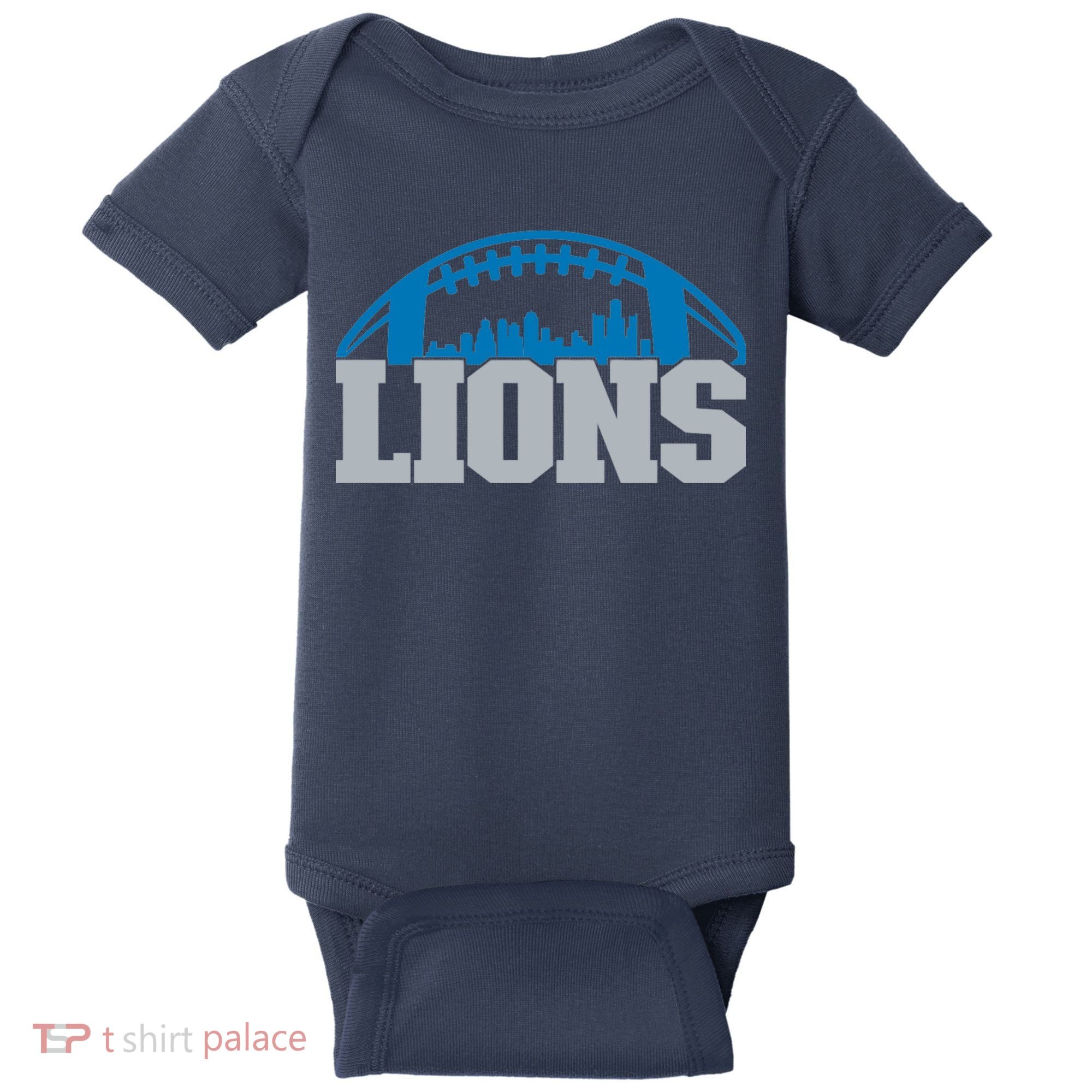 Cool Lions Sports Football With City Baby Bodysuit
