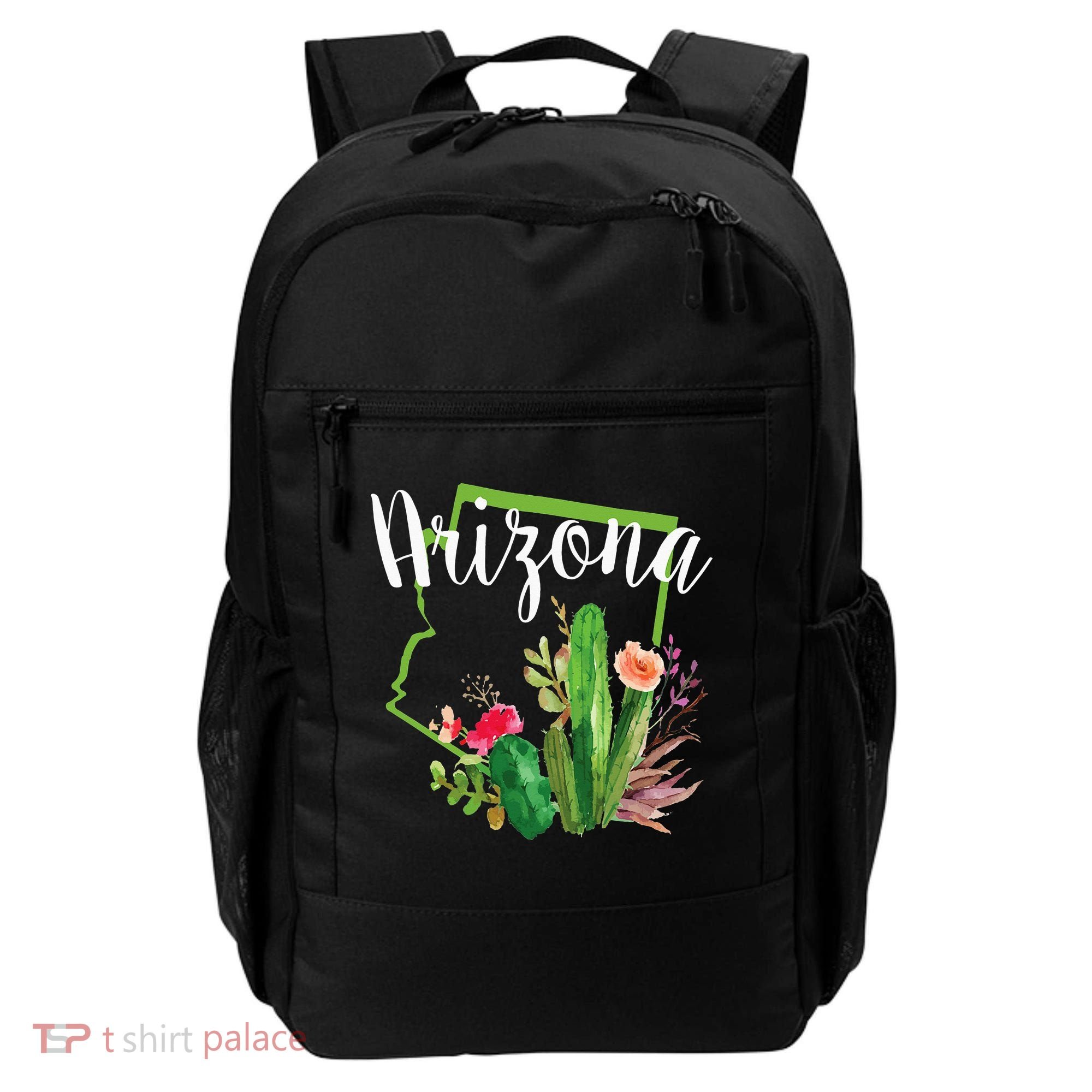 Cute Love State Of Arizona Blooming Cactus Flowers Backpack