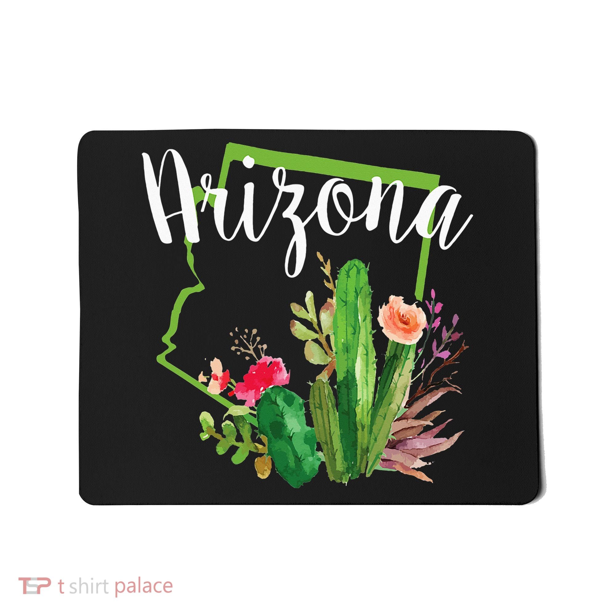 Cute Love State Of Arizona Blooming Cactus Flowers Mousepad