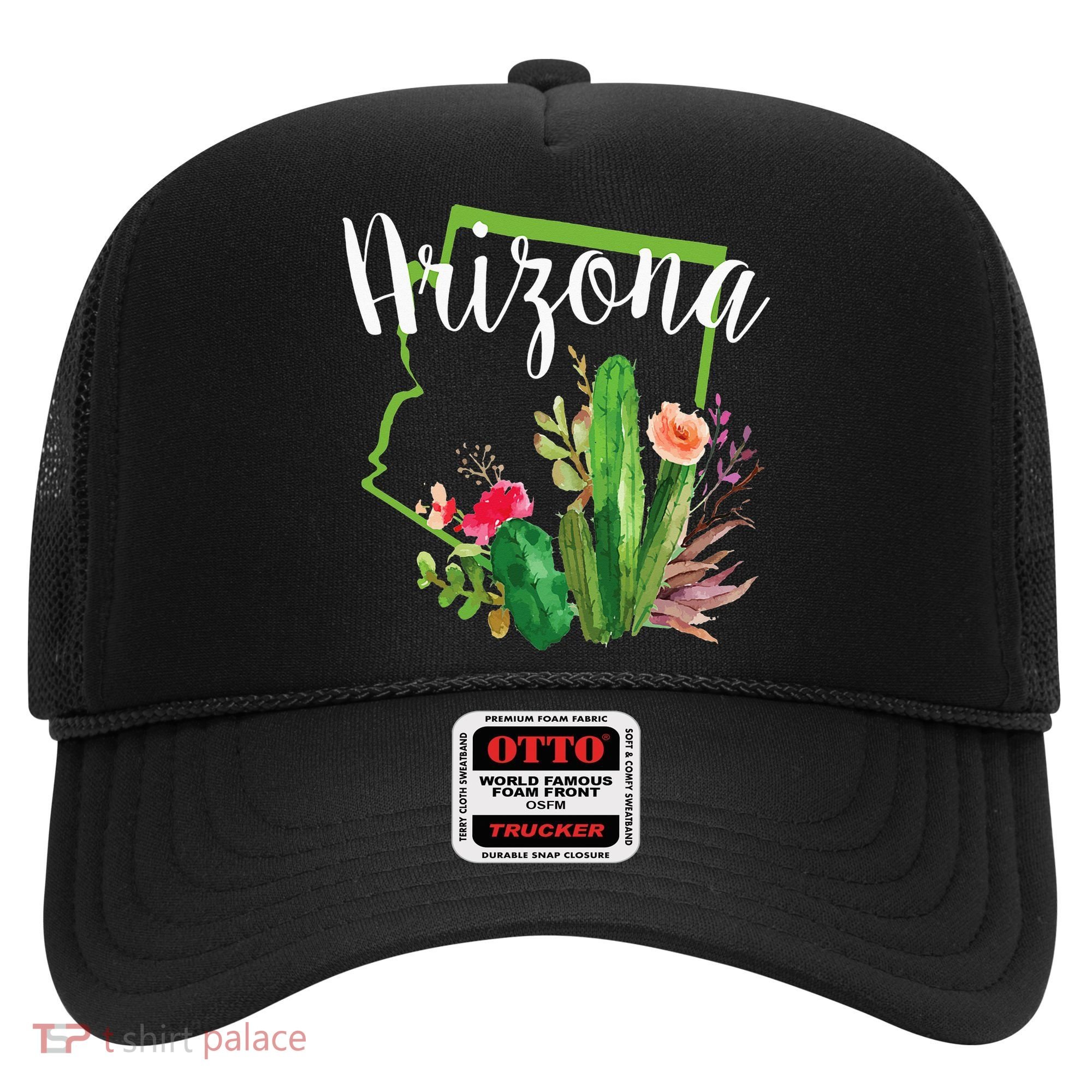 Cute Love State Of Arizona Blooming Cactus Flowers Hat