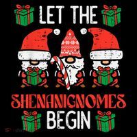 Christmas Let Shenanignomes Begin Xmas Gnomes Women's Hoodie thumb 2