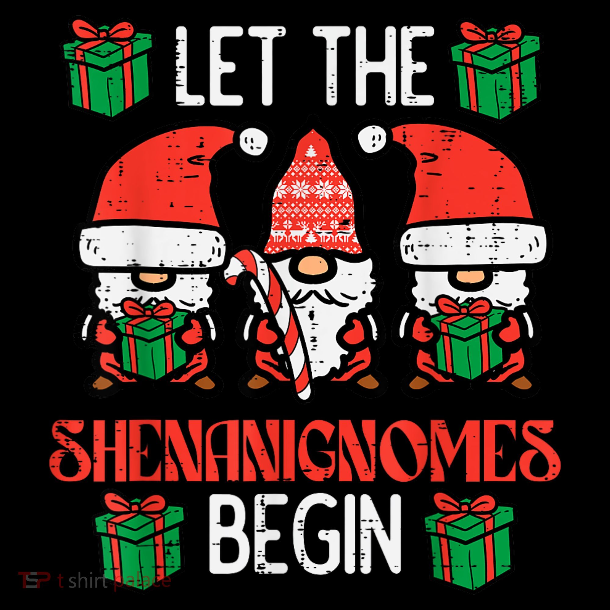 Christmas Let Shenanignomes Begin Xmas Gnomes Women's Hoodie