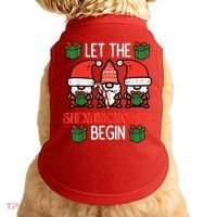 Christmas Let Shenanignomes Begin Xmas Gnomes Doggie Tank thumb 0