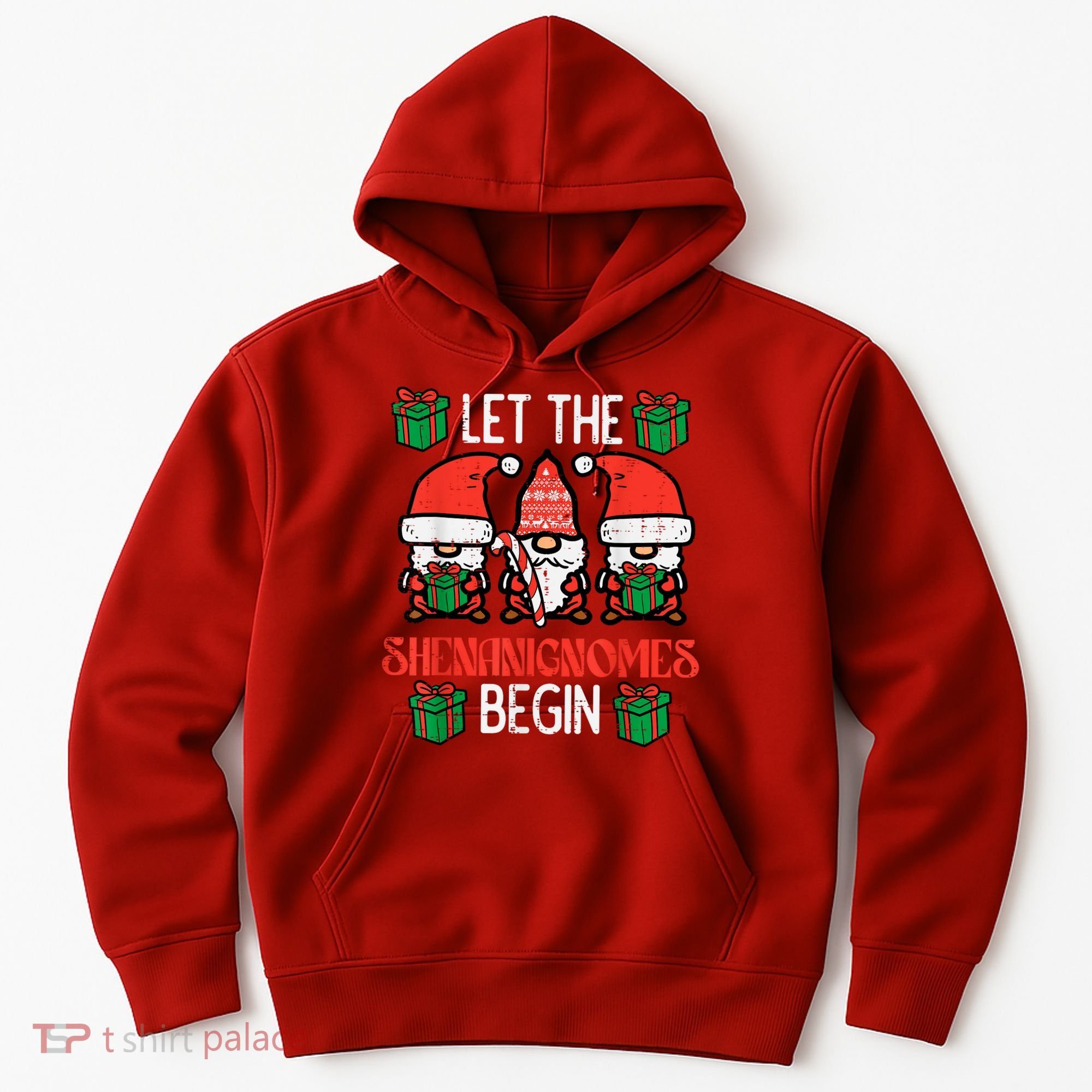 Christmas Let Shenanignomes Begin Xmas Gnomes Hoodie