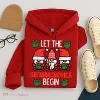 Christmas Let Shenanignomes Begin Xmas Gnomes Hoodie thumb 4