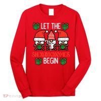 Christmas Let Shenanignomes Begin Xmas Gnomes Long Sleeve Shirt thumb 0