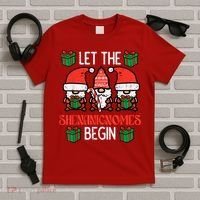 Christmas Let Shenanignomes Begin Xmas Gnomes T-Shirt thumb 5
