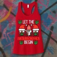 Christmas Let Shenanignomes Begin Xmas Gnomes Women's Tank Top thumb 3