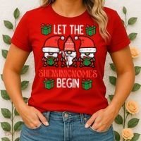 Christmas Let Shenanignomes Begin Xmas Gnomes Women's T-Shirt thumb 2