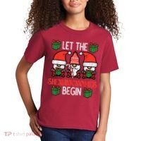 Christmas Let Shenanignomes Begin Xmas Gnomes Kids T-Shirt thumb 2