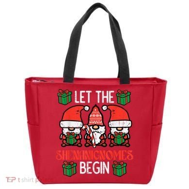 Christmas Let Shenanignomes Begin Xmas Gnomes Tote Bag