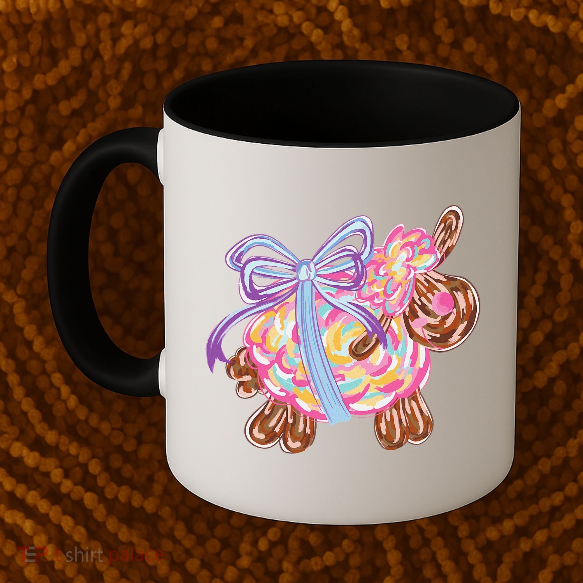 Coquette Lamb Sheep Happy Easter Coffee Mug