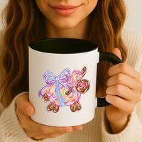 Coquette Lamb Sheep Happy Easter Coffee Mug thumb 3