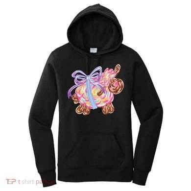 Coquette Lamb Sheep Happy Easter Women's Hoodie