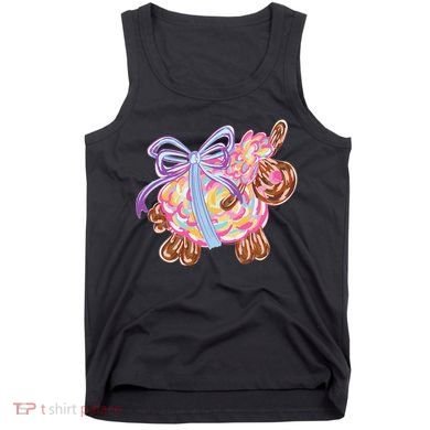 Coquette Lamb Sheep Happy Easter Tank Top