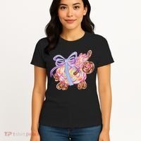 Coquette Lamb Sheep Happy Easter Women's T-Shirt thumb 4