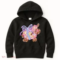 Coquette Lamb Sheep Happy Easter Kids Hoodie thumb 0