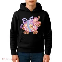 Coquette Lamb Sheep Happy Easter Kids Hoodie thumb 4