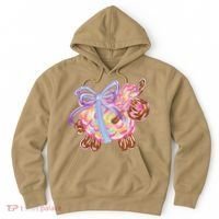 Coquette Lamb Sheep Happy Easter Hoodie thumb 0