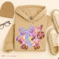 Coquette Lamb Sheep Happy Easter Hoodie thumb 4