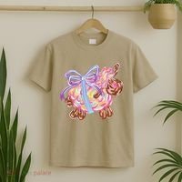 Coquette Lamb Sheep Happy Easter T-Shirt thumb 2