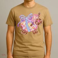 Coquette Lamb Sheep Happy Easter T-Shirt thumb 3