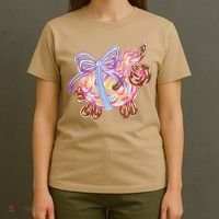 Coquette Lamb Sheep Happy Easter T-Shirt thumb 4