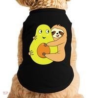 Cute Lazy Sloth Animal Avocado Lover Hugging Doggie Tank thumb 0