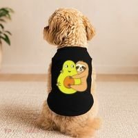 Cute Lazy Sloth Animal Avocado Lover Hugging Doggie Tank thumb 2