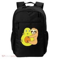 Cute Lazy Sloth Animal Avocado Lover Hugging Backpack thumb 0