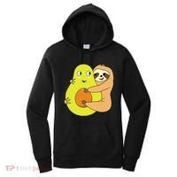 Cute Lazy Sloth Animal Avocado Lover Hugging Women's Hoodie thumb 0
